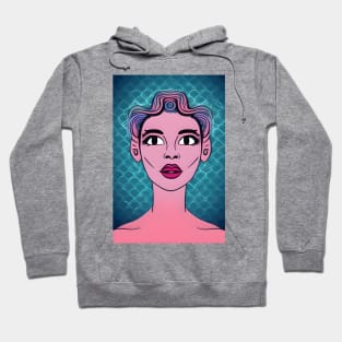 Vintage pop art girl Hoodie